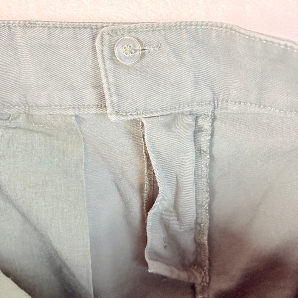 Loft Pants Women Sz 6 Sage Green Stretch Chino Slim Straight Leg Casual Trousers - Picture 8 of 13